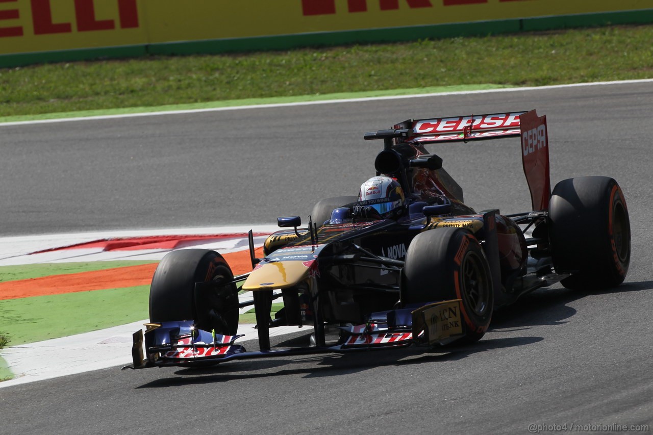 GP ITALIA, 06.09.2013- Free practice 2, Jean-Eric Vergne (FRA) Scuderia Toro Rosso STR8