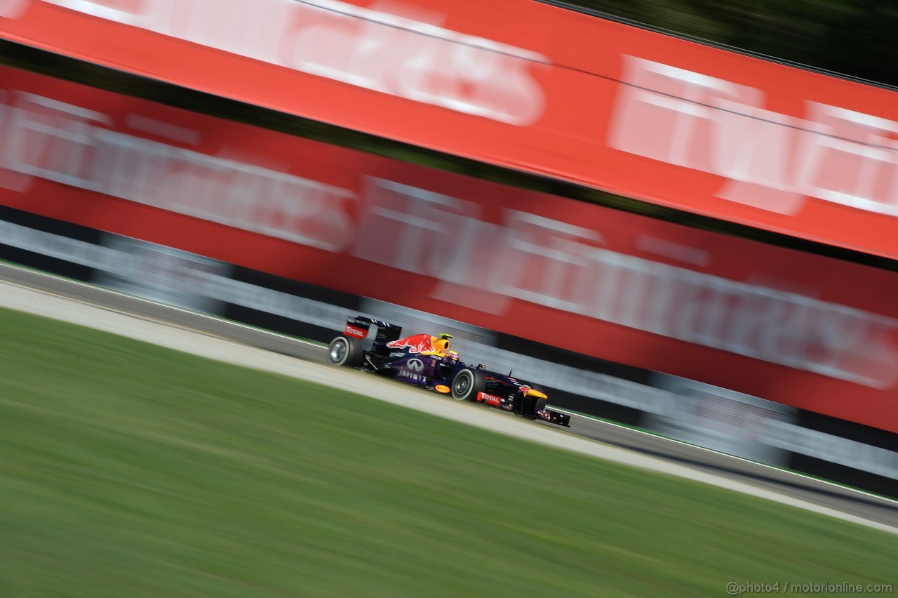 GP ITALIA, 06.09.2013- Free practice 2, Mark Webber (AUS) Red Bull Racing RB9