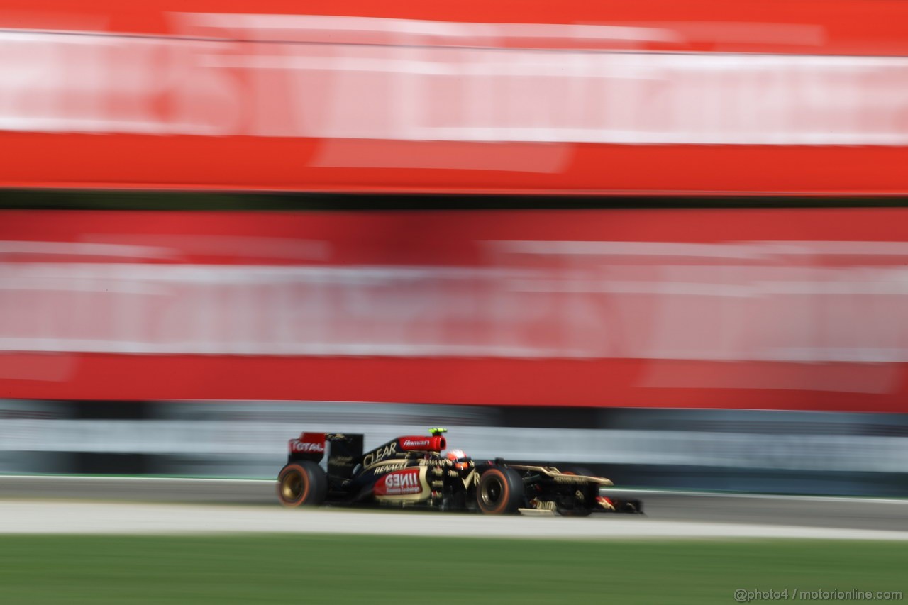 GP ITALIA, 06.09.2013- Free practice 2, Romain Grosjean (FRA) Lotus F1 Team E213