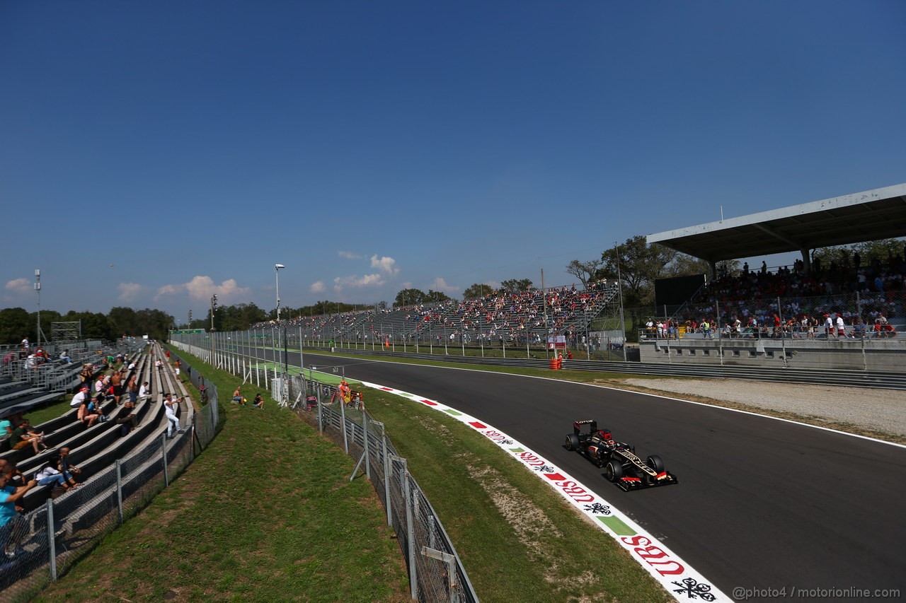 GP ITALIA, 06.09.2013- Free practice 2, Kimi Raikkonen (FIN) Lotus F1 Team E21