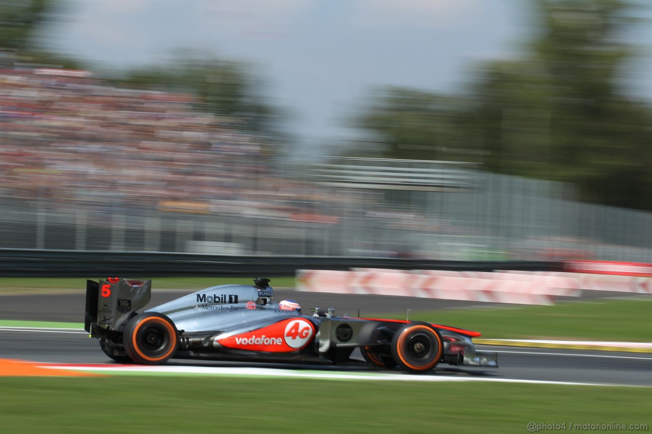 GP ITALIA, 06.09.2013- Free practice 2, Jenson Button (GBR) McLaren Mercedes MP4-28