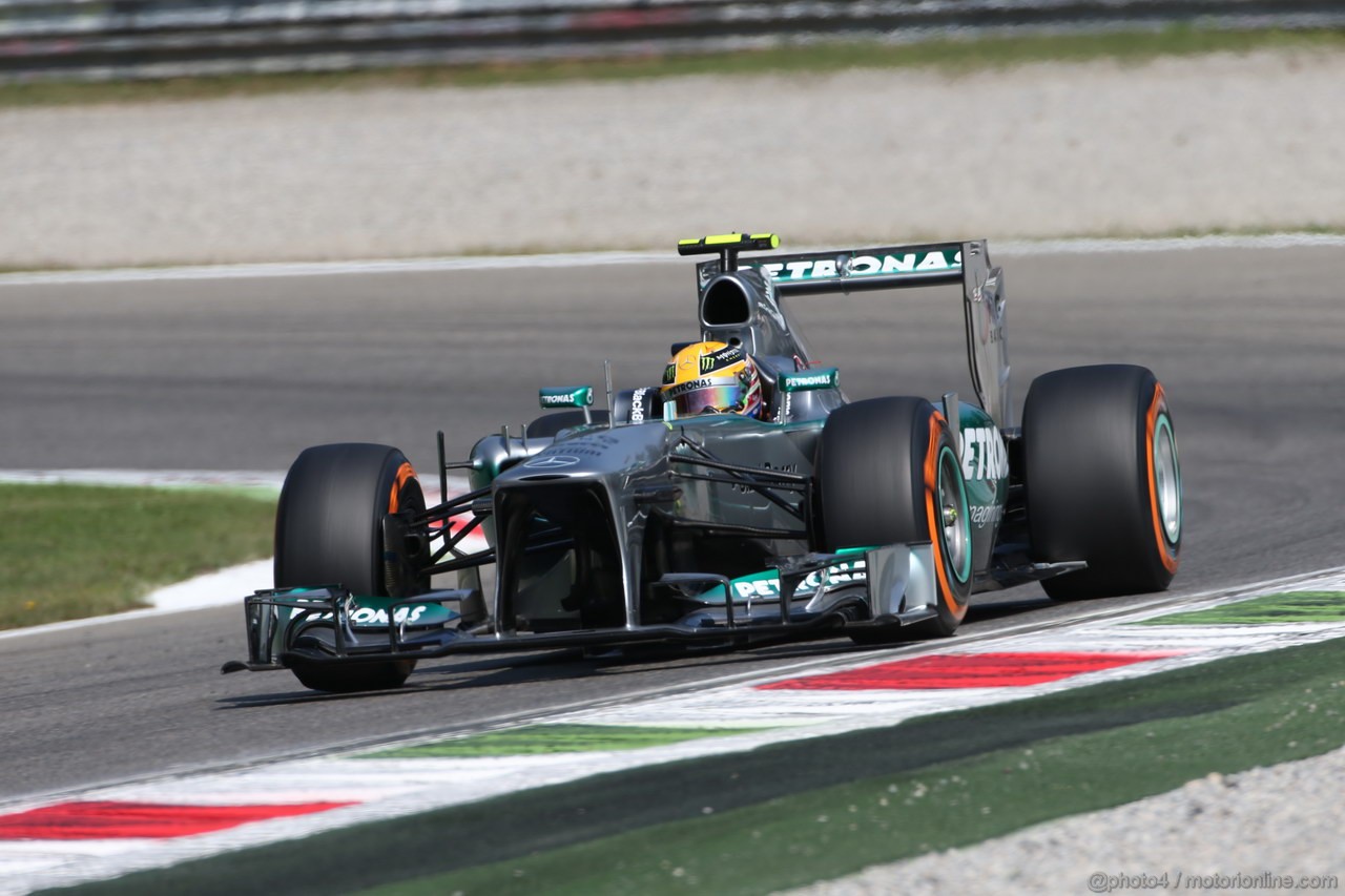 GP ITALIA, 06.09.2013- Free practice 2, Lewis Hamilton (GBR) Mercedes AMG F1 W04