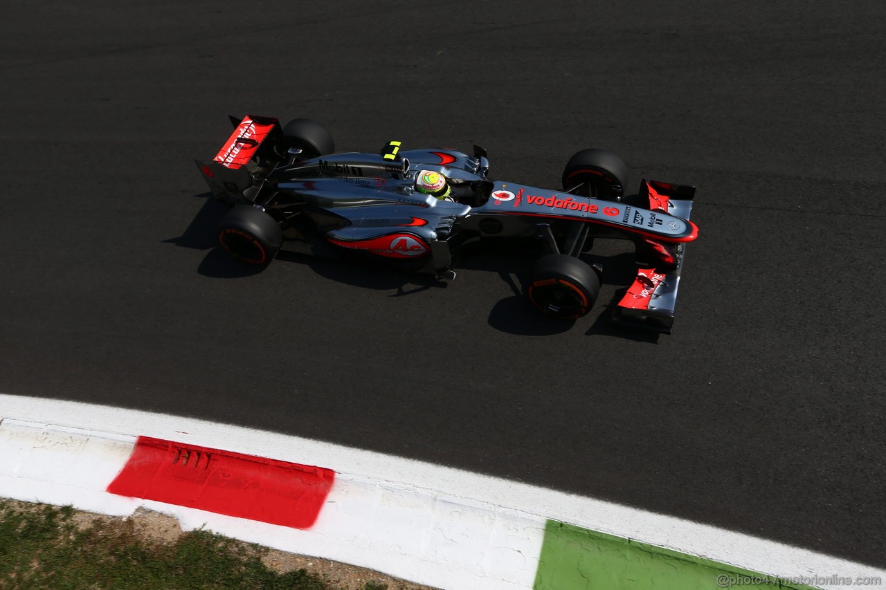 GP ITALIA, 06.09.2013- Free practice 2, Sergio Perez (MEX) McLaren MP4-28