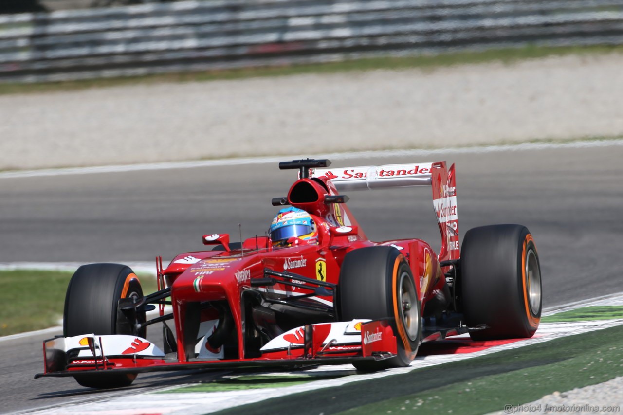 GP ITALIA, 06.09.2013- Free practice 2, Fernando Alonso (ESP) Ferrari F138