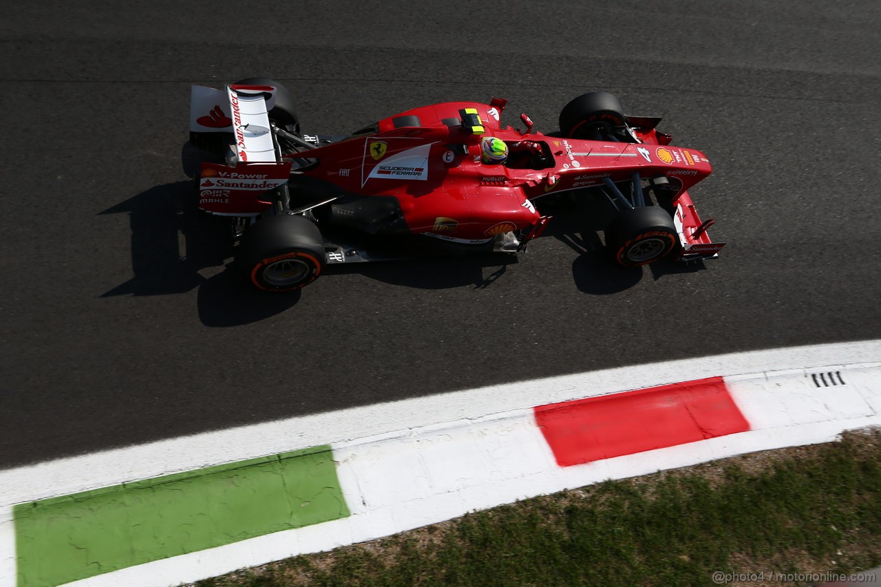 GP ITALIA, 06.09.2013- Free practice 2, Felipe Massa (BRA) Ferrari F138