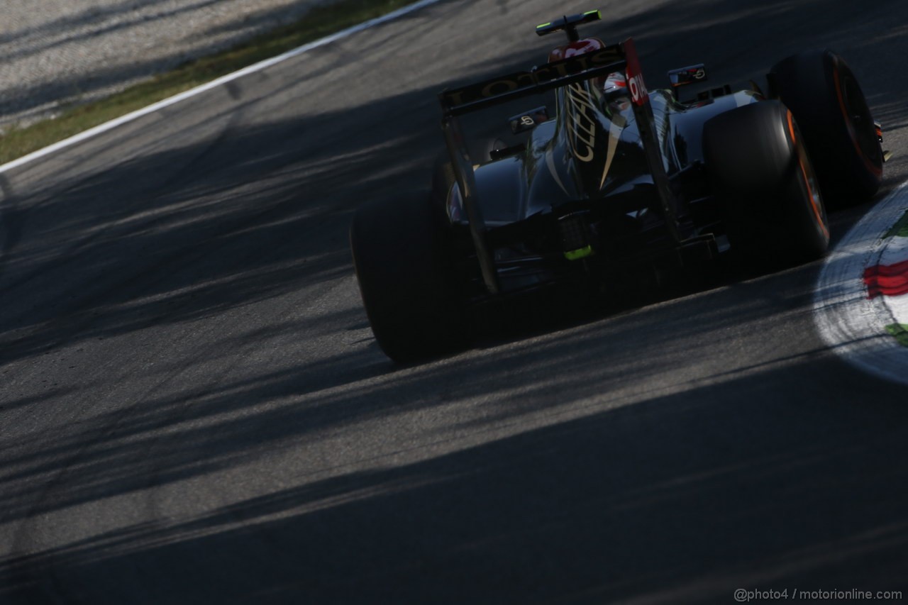 GP ITALIA, 06.09.2013- Free practice 2, Romain Grosjean (FRA) Lotus F1 Team E213