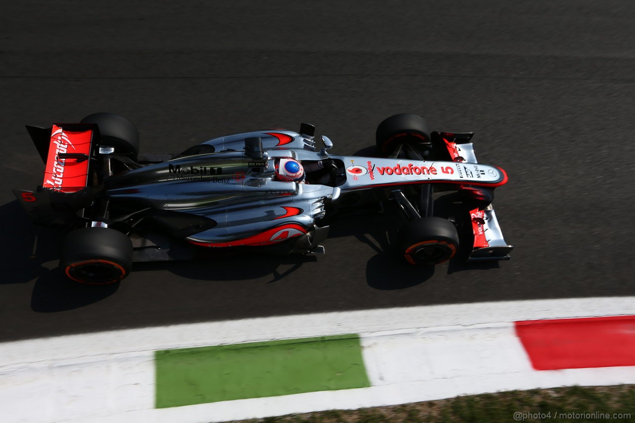 GP ITALIA, 06.09.2013- Free practice 2, Jenson Button (GBR) McLaren Mercedes MP4-28