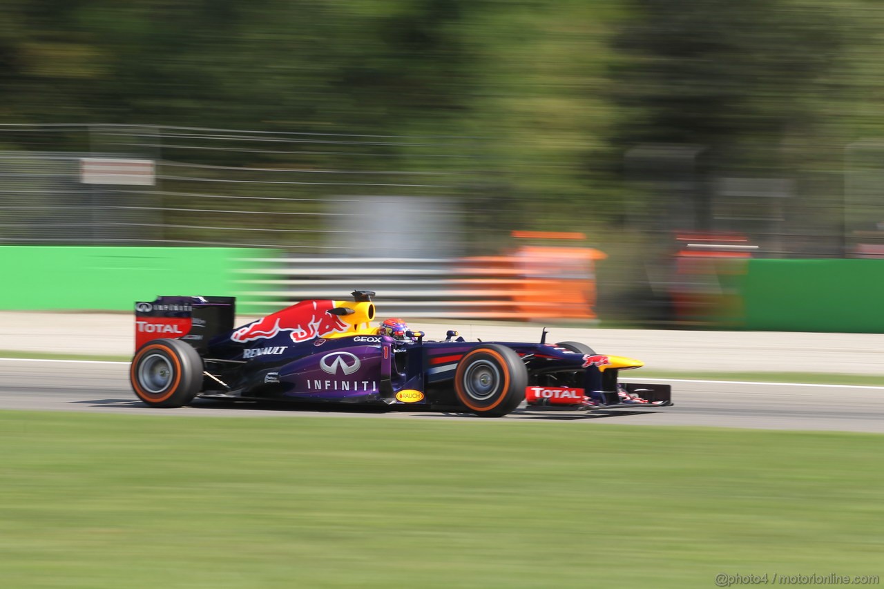 GP ITALIA, 06.09.2013- Free practice 2, Sebastian Vettel (GER) Red Bull Racing RB9