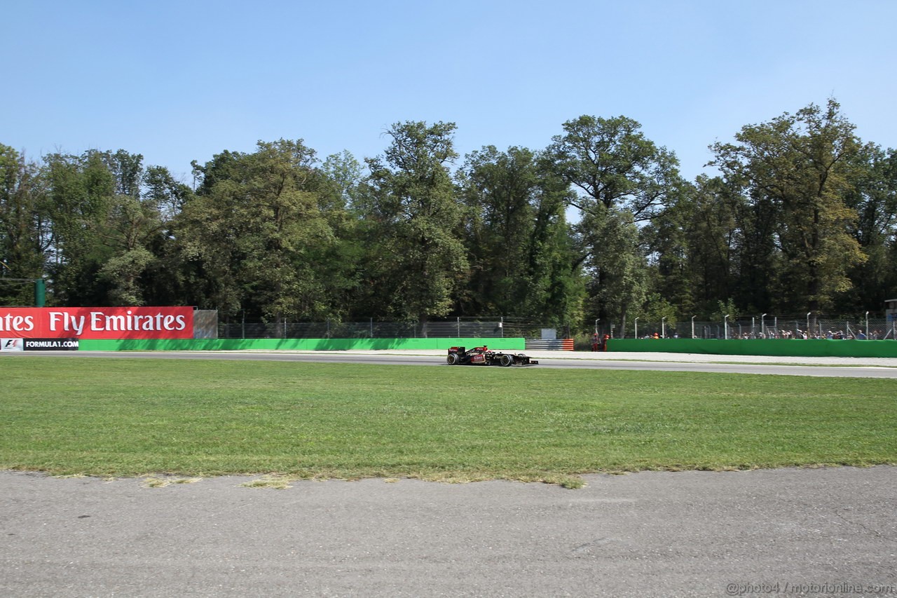 GP ITALIA, 06.09.2013- Free practice 2, Kimi Raikkonen (FIN) Lotus F1 Team E21