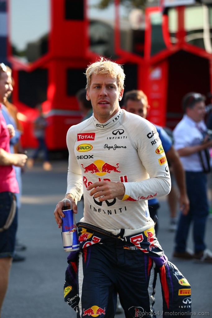 GP ITALIA, 06.09.2013- Sebastian Vettel (GER) Red Bull Racing RB9