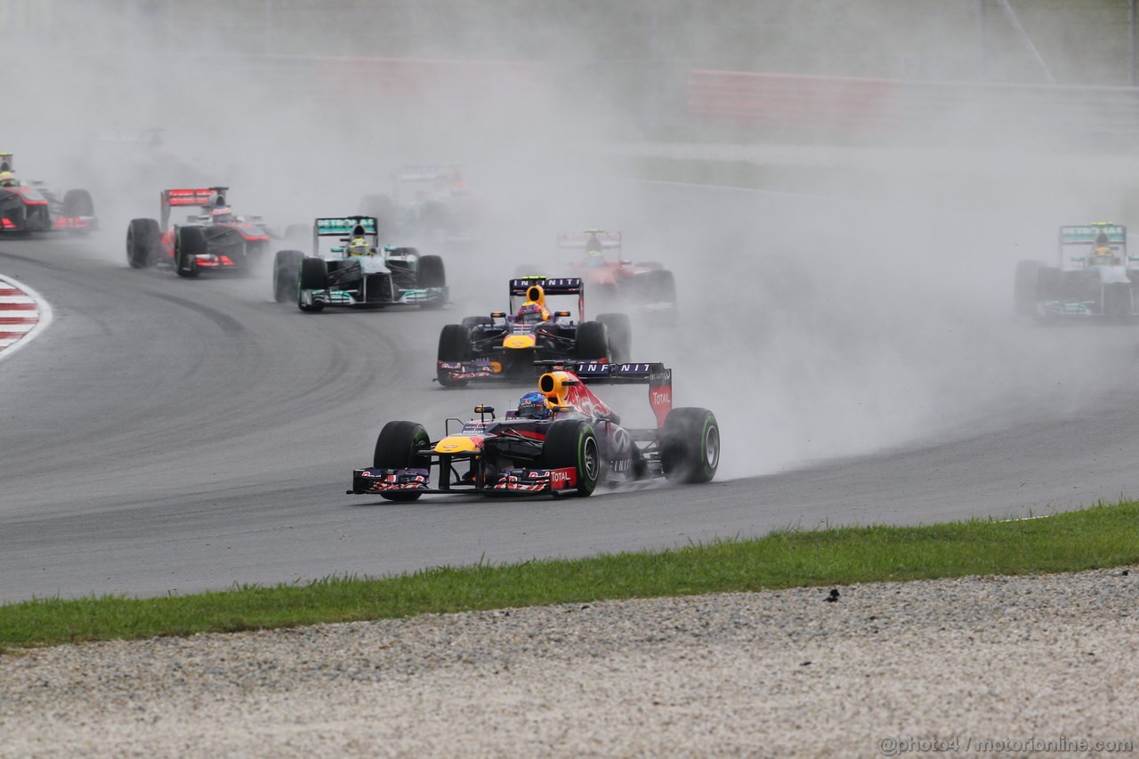 GP MALESIA, 24.03.2013- Gara, Sebastian Vettel (GER) Red Bull Racing RB9