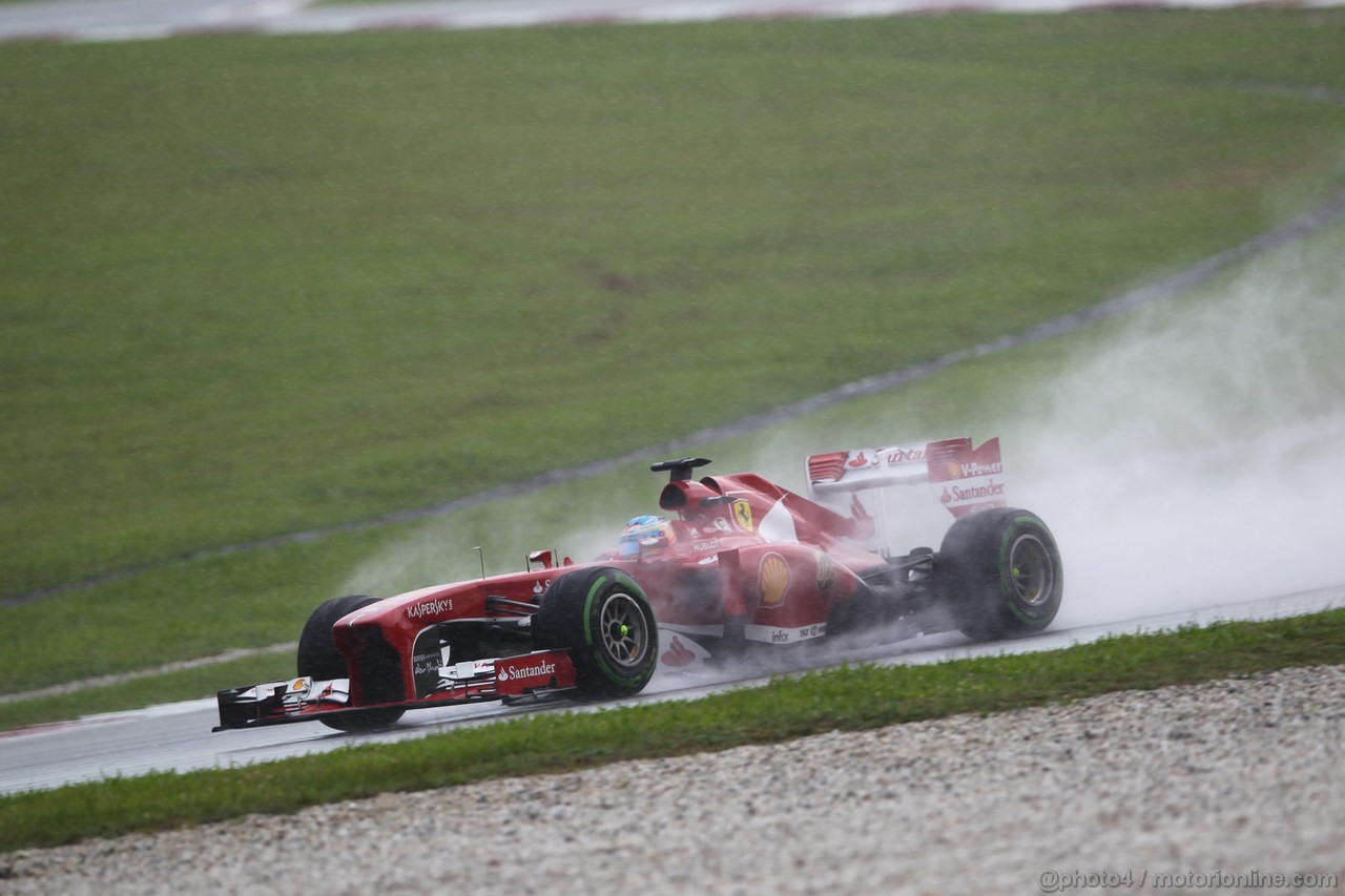 GP MALESIA, 24.03.2013- Gara, Fernando Alonso (ESP) Ferrari F138