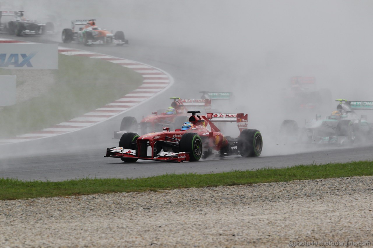 GP MALESIA, 24.03.2013- Gara, Fernando Alonso (ESP) Ferrari F138