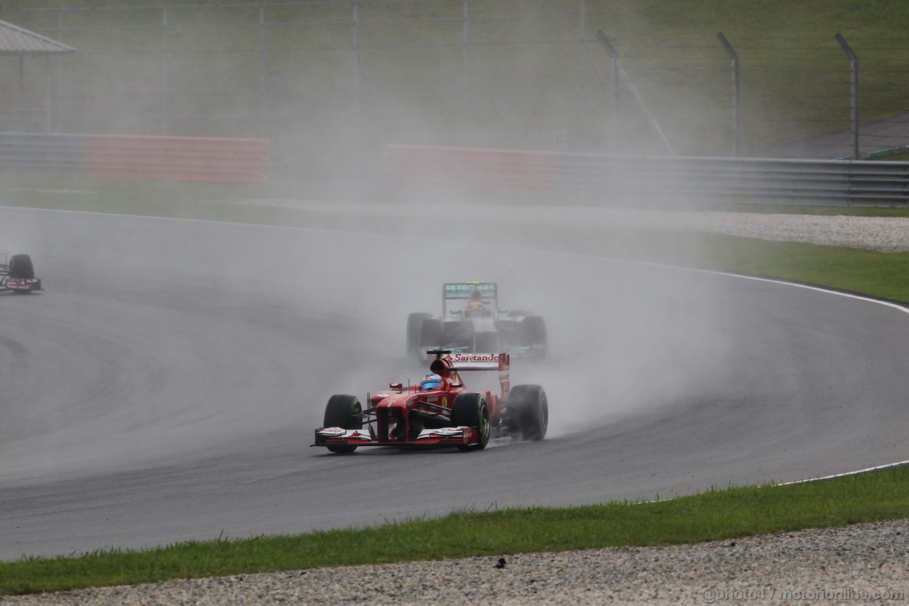 GP MALESIA, 24.03.2013- Gara, Fernando Alonso (ESP) Ferrari F138