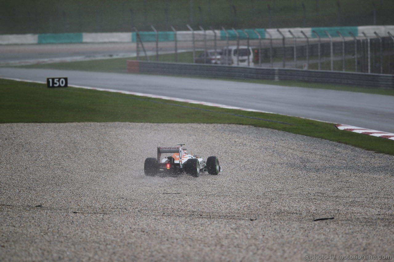 GP MALESIA, 24.03.2013- Gara, Adrian Sutil (GER), Sahara Force India F1 Team VJM06