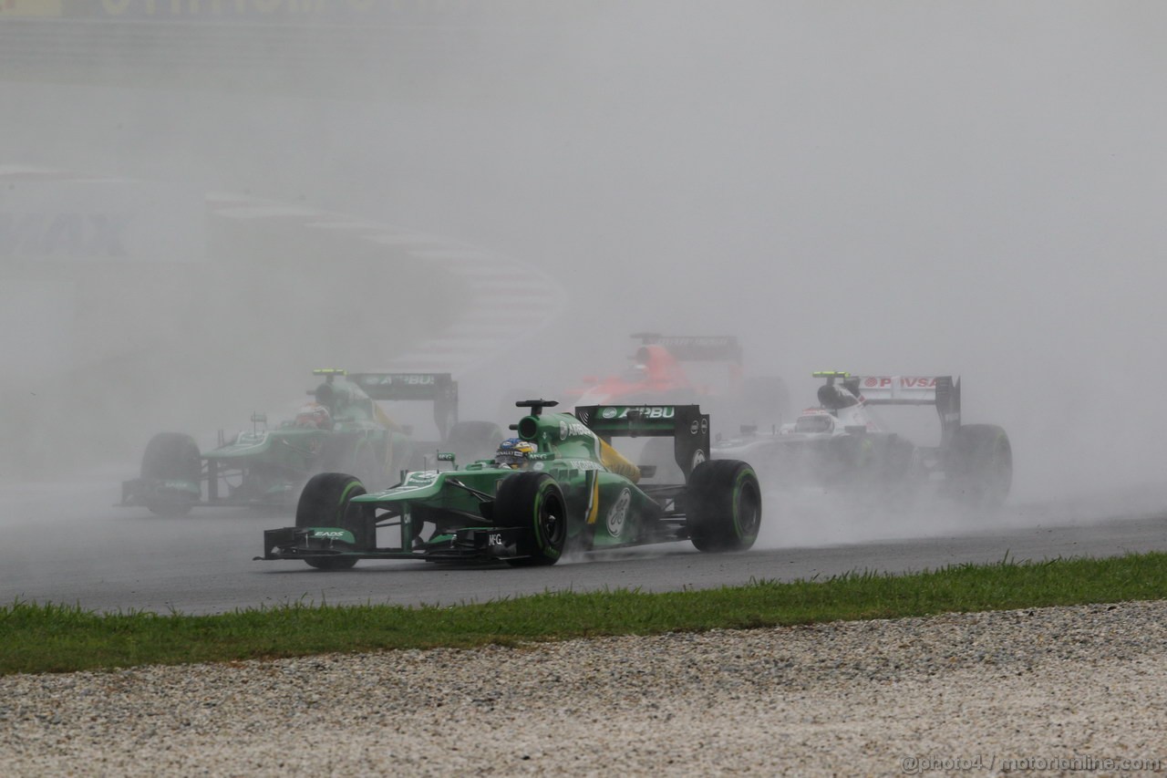 GP MALESIA, 24.03.2013- Gara, Charles Pic (FRA) Caterham F1 Team CT03