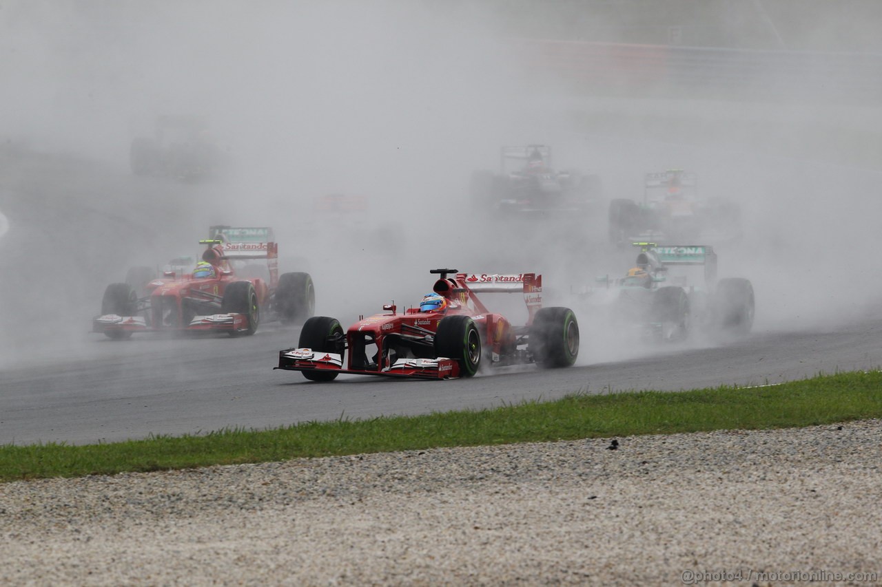 GP MALESIA, 24.03.2013- Gara, Fernando Alonso (ESP) Ferrari F138