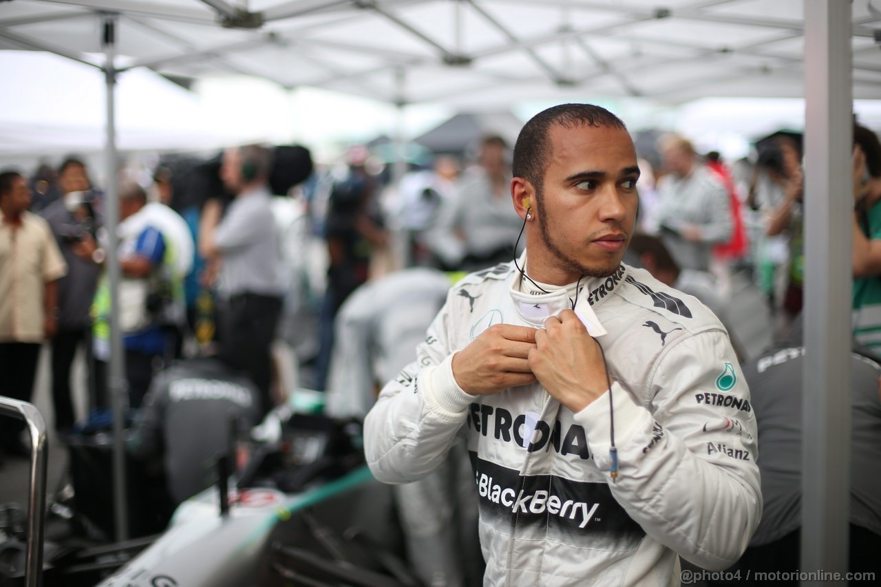 GP MALESIA, 24.03.2013- Gara, Lewis Hamilton (GBR) Mercedes AMG F1 W04