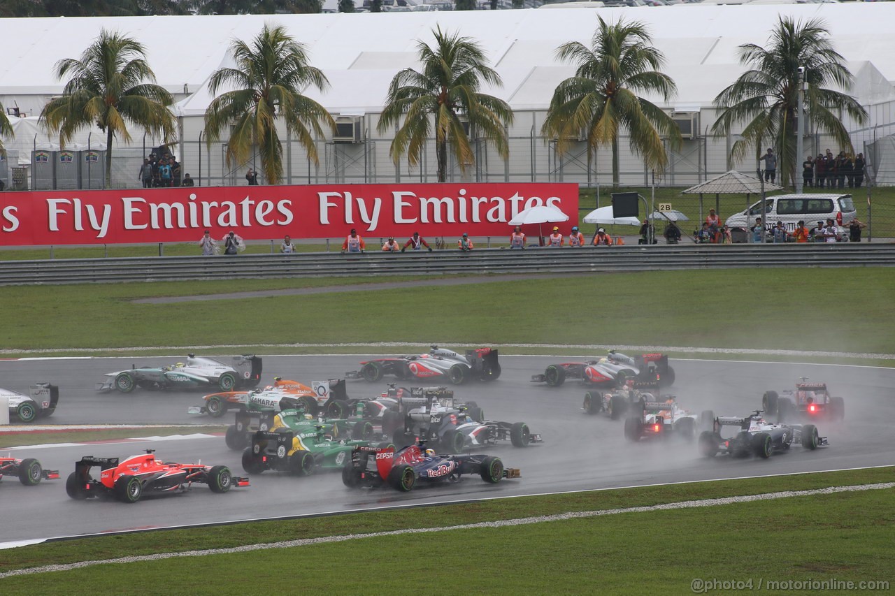 GP MALESIA, 24.03.2013- Gara, the partenza of the race