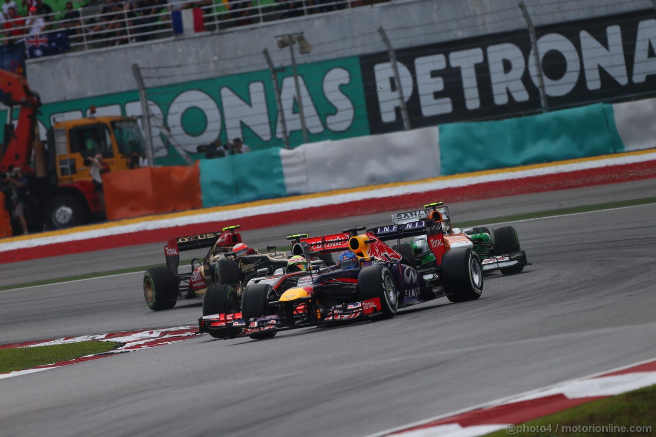 GP MALESIA, 24.03.2013- Gara, Sebastian Vettel (GER) Red Bull Racing RB9 