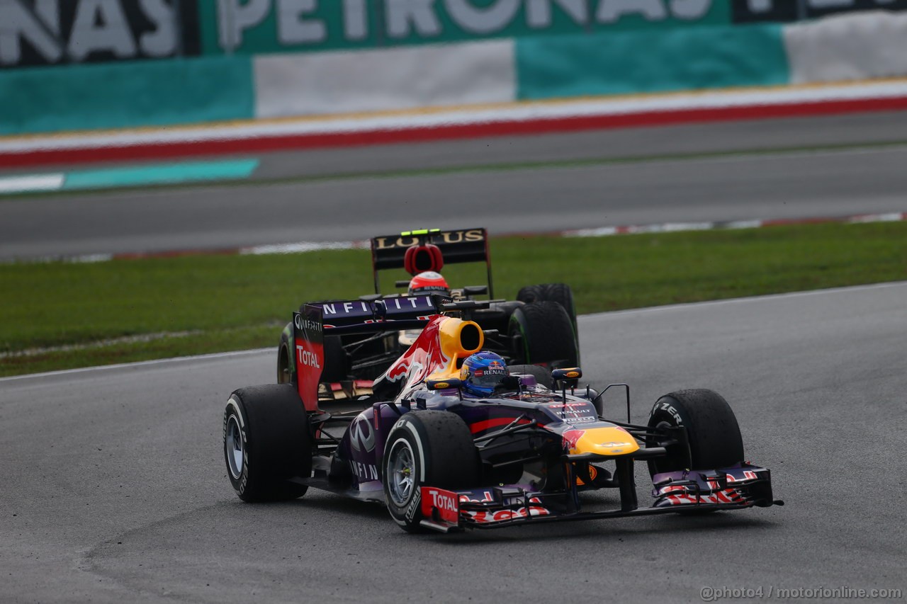 GP MALESIA, 24.03.2013- Gara, Sebastian Vettel (GER) Red Bull Racing RB9 