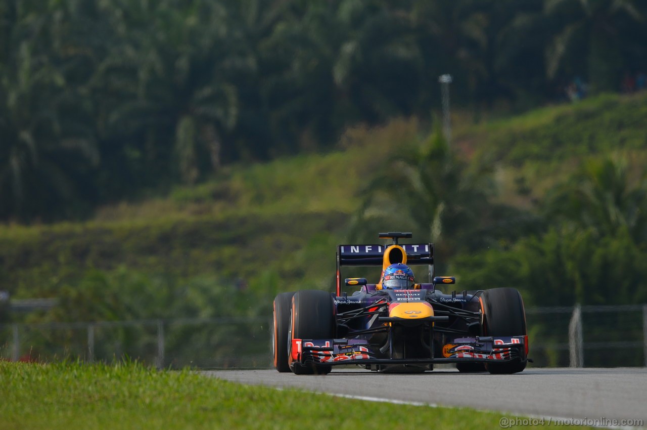 GP MALESIA, 24.03.2013- Gara, Sebastian Vettel (GER) Red Bull Racing RB9 