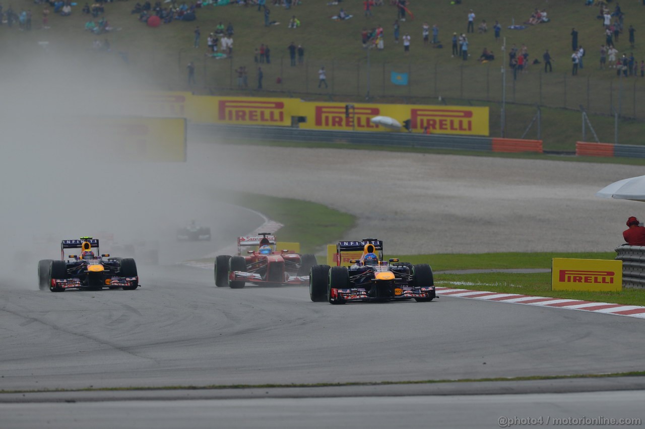 GP MALESIA, 24.03.2013- Gara, Sebastian Vettel (GER) Red Bull Racing RB9 