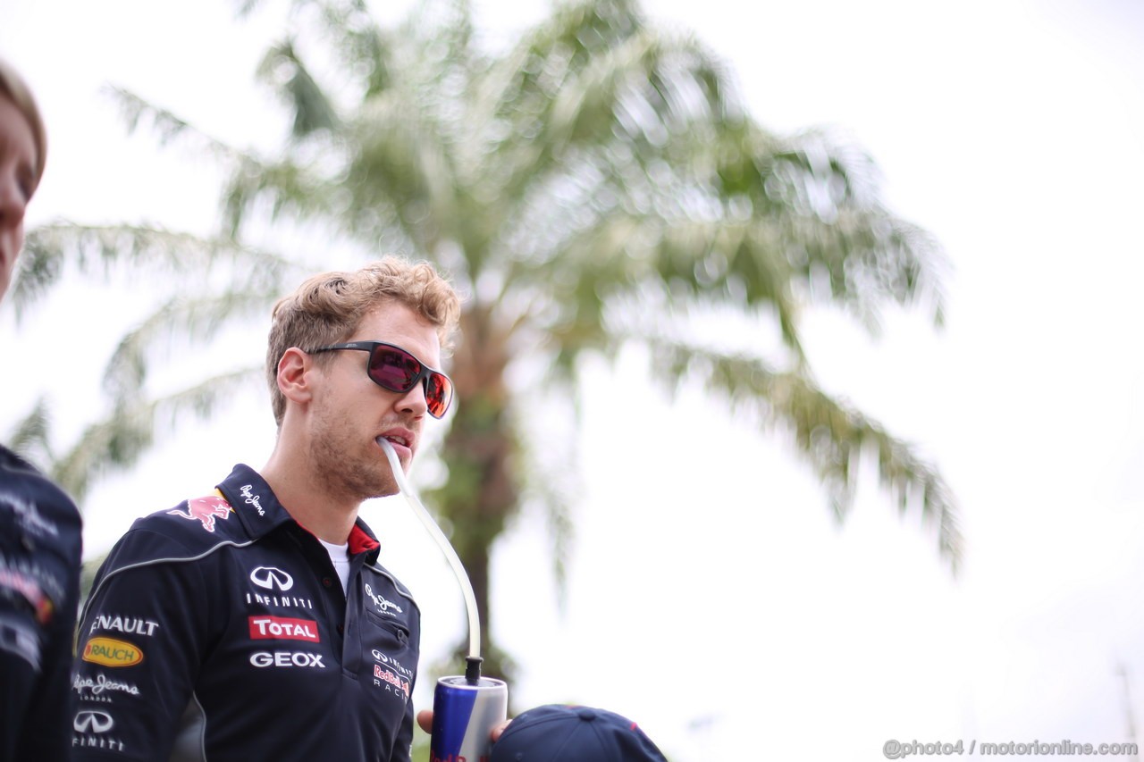 GP MALESIA, 24.03.2013- Sebastian Vettel (GER) Red Bull Racing RB9 