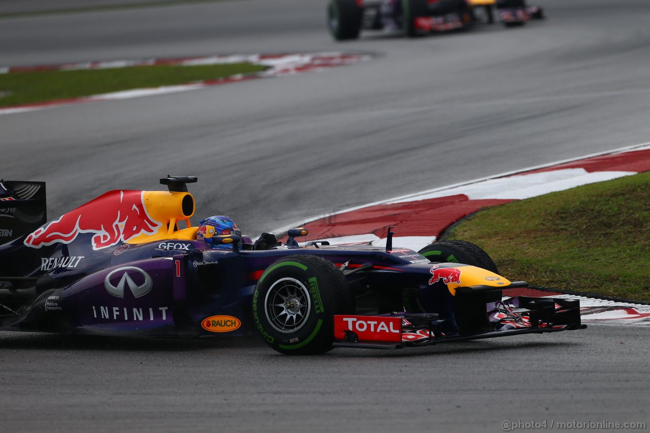 GP MALESIA, 24.03.2013- Gara, Sebastian Vettel (GER) Red Bull Racing RB9 