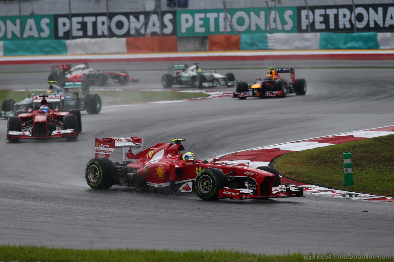 GP MALESIA, 24.03.2013- Gara, Felipe Massa (BRA) Ferrari F138 