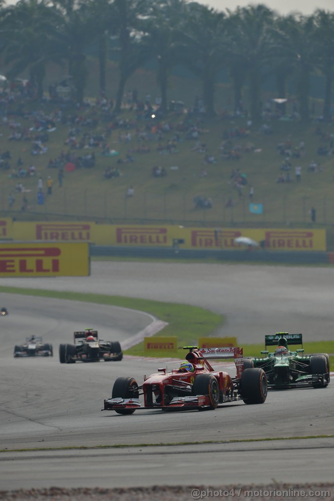 GP MALESIA, 24.03.2013- Gara, Felipe Massa (BRA) Ferrari F138 