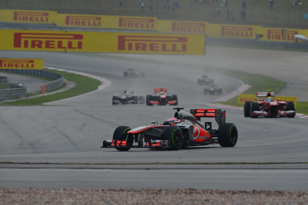 GP MALESIA, 24.03.2013- Gara, Jenson Button (GBR) McLaren Mercedes MP4-28 