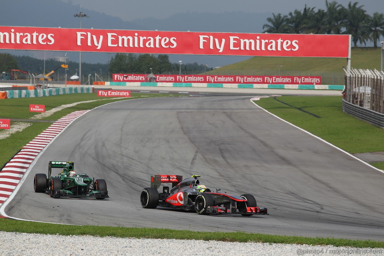 GP MALESIA, 24.03.2013- Gara, Sergio Perez (MEX) McLaren MP4-28 