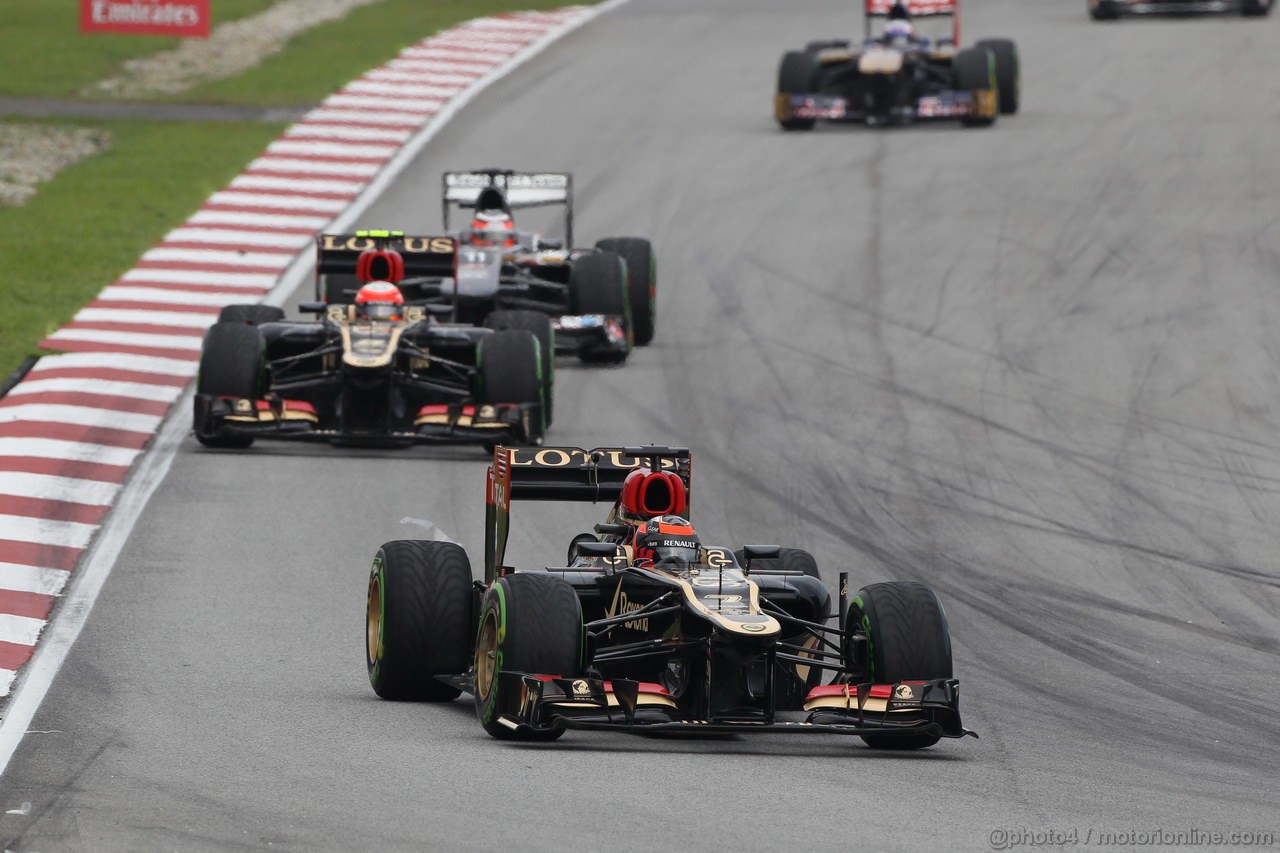 GP MALESIA, 24.03.2013- Gara, Kimi Raikkonen (FIN) Lotus F1 Team E21 