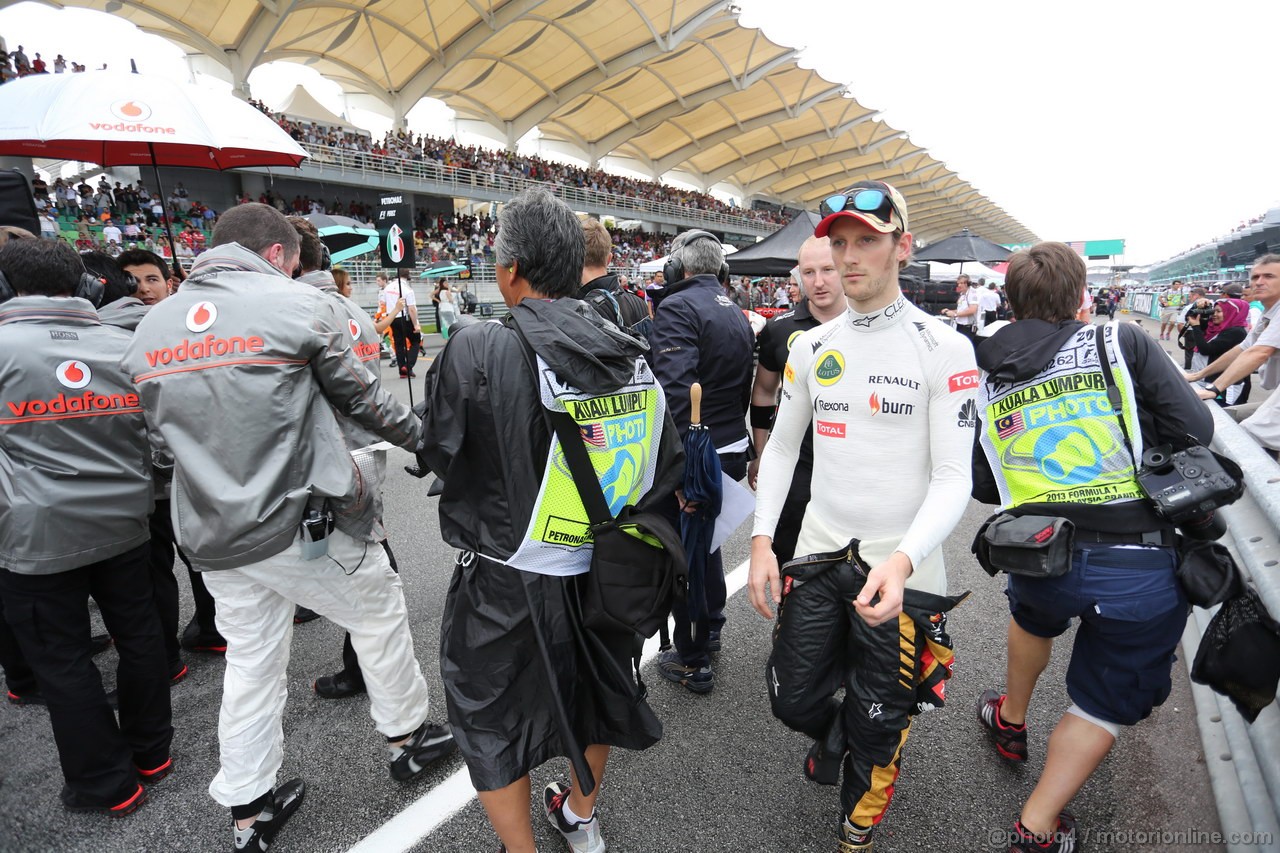 GP MALESIA, 24.03.2013- Gara, Romain Grosjean (FRA) Lotus F1 Team E21 