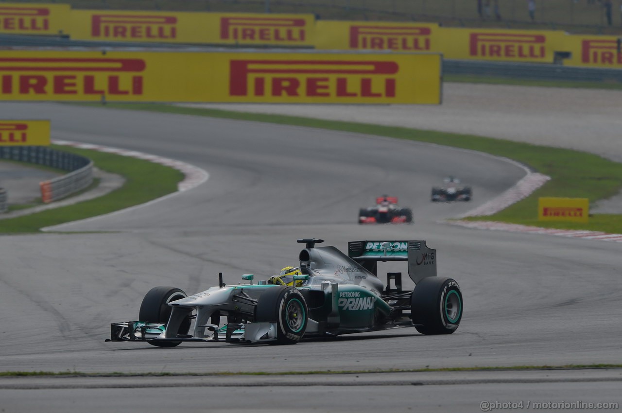 GP MALESIA, 24.03.2013- Gara, Nico Rosberg (GER) Mercedes AMG F1 W04 