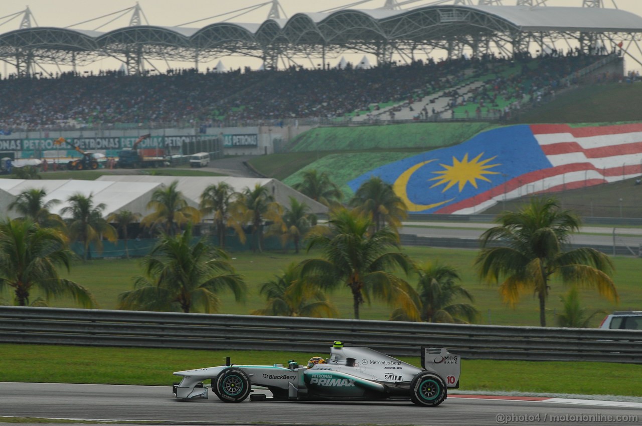 GP MALESIA, 24.03.2013- Gara, Lewis Hamilton (GBR) Mercedes AMG F1 W04 