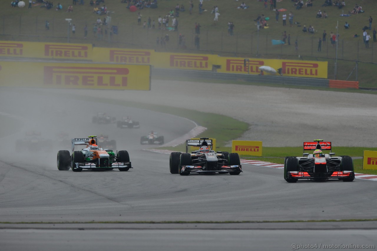 GP MALESIA, 24.03.2013- Gara, Nico Hulkenberg (GER) Sauber F1 Team C32 