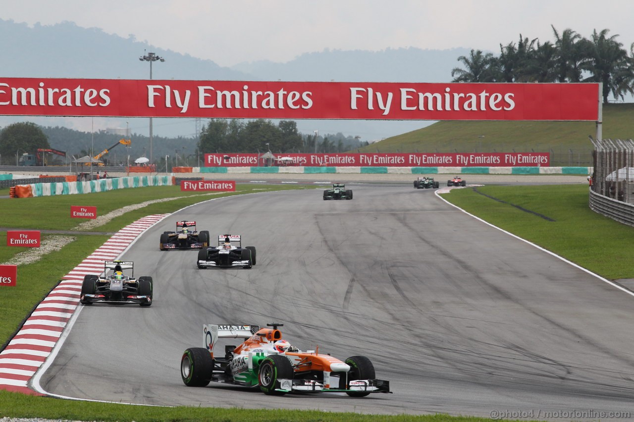 GP MALESIA, 24.03.2013- Gara, Paul di Resta (GBR) Sahara Force India F1 Team VJM06