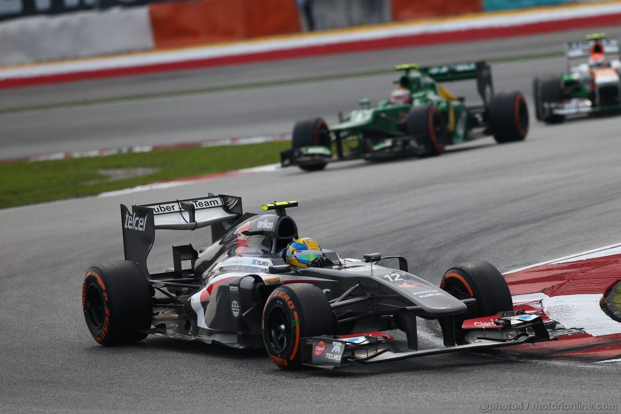 GP MALESIA, 24.03.2013- Gara,Esteban Gutierrez (MEX), Sauber F1 Team C32