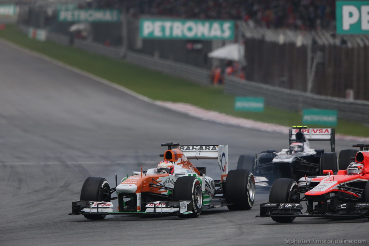 GP MALESIA, 24.03.2013- Gara, Paul di Resta (GBR) Sahara Force India F1 Team VJM06