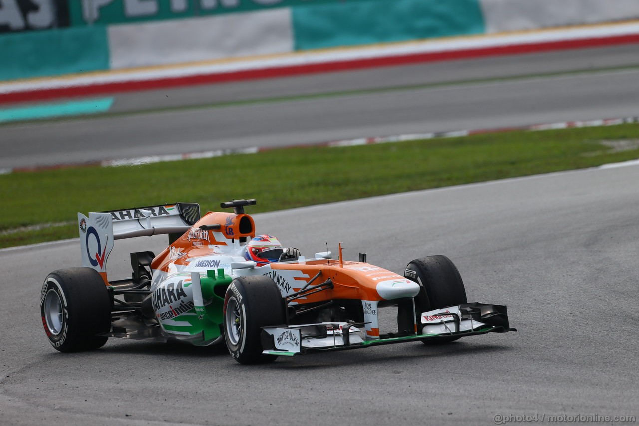 GP MALESIA, 24.03.2013- Gara, Paul di Resta (GBR) Sahara Force India F1 Team VJM06