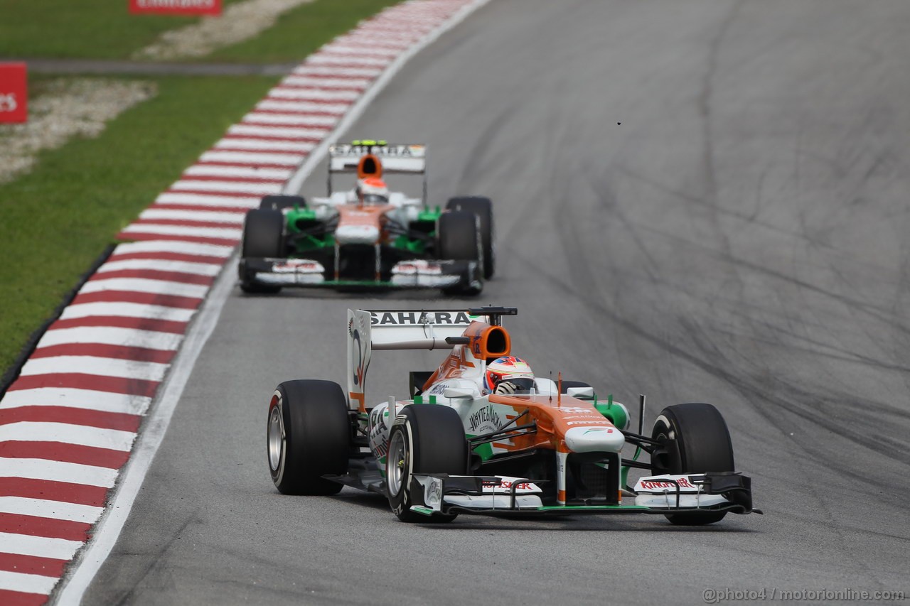 GP MALESIA, 24.03.2013- Gara, Paul di Resta (GBR) Sahara Force India F1 Team VJM06