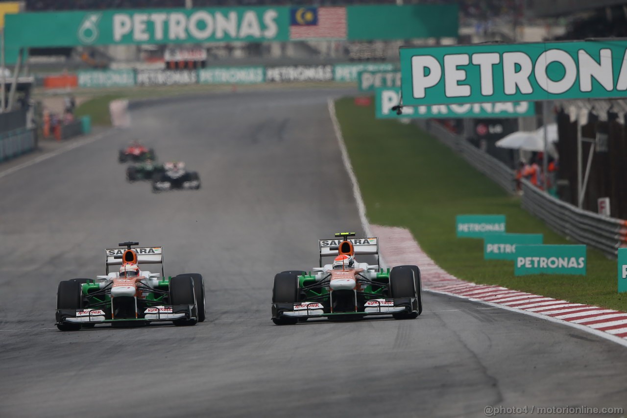 GP MALESIA, 24.03.2013- Gara, Adrian Sutil (GER), Sahara Force India F1 Team VJM06