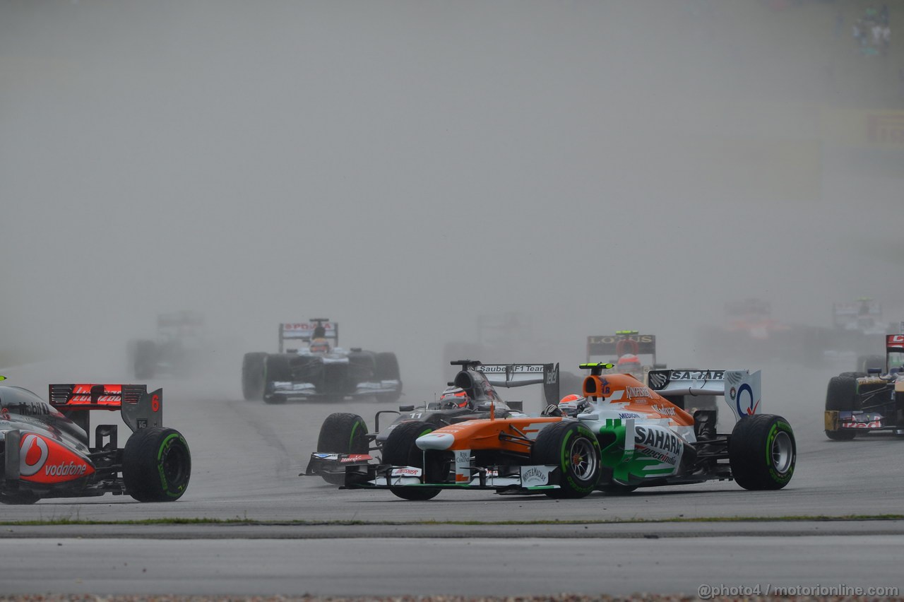 GP MALESIA, 24.03.2013- Gara, Adrian Sutil (GER), Sahara Force India F1 Team VJM06