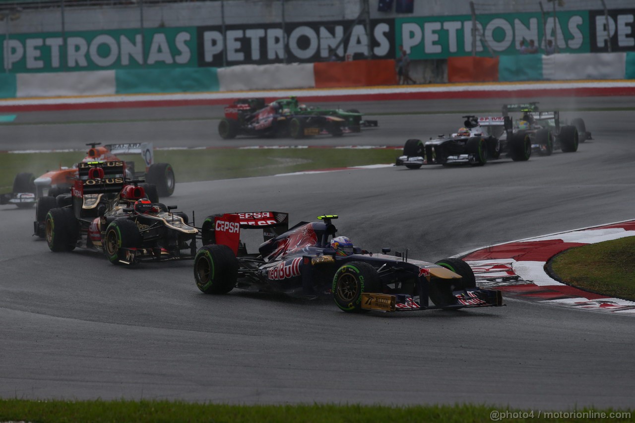 GP MALESIA, 24.03.2013- Gara, Daniel Ricciardo (AUS) Scuderia Toro Rosso STR8