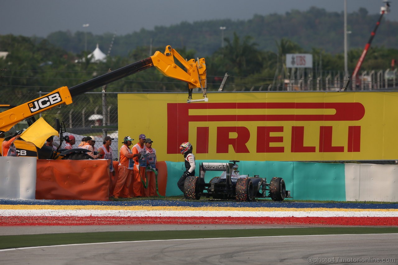 GP MALESIA, 24.03.2013- Gara, Pastor Maldonado (VEN) Williams F1 Team FW35