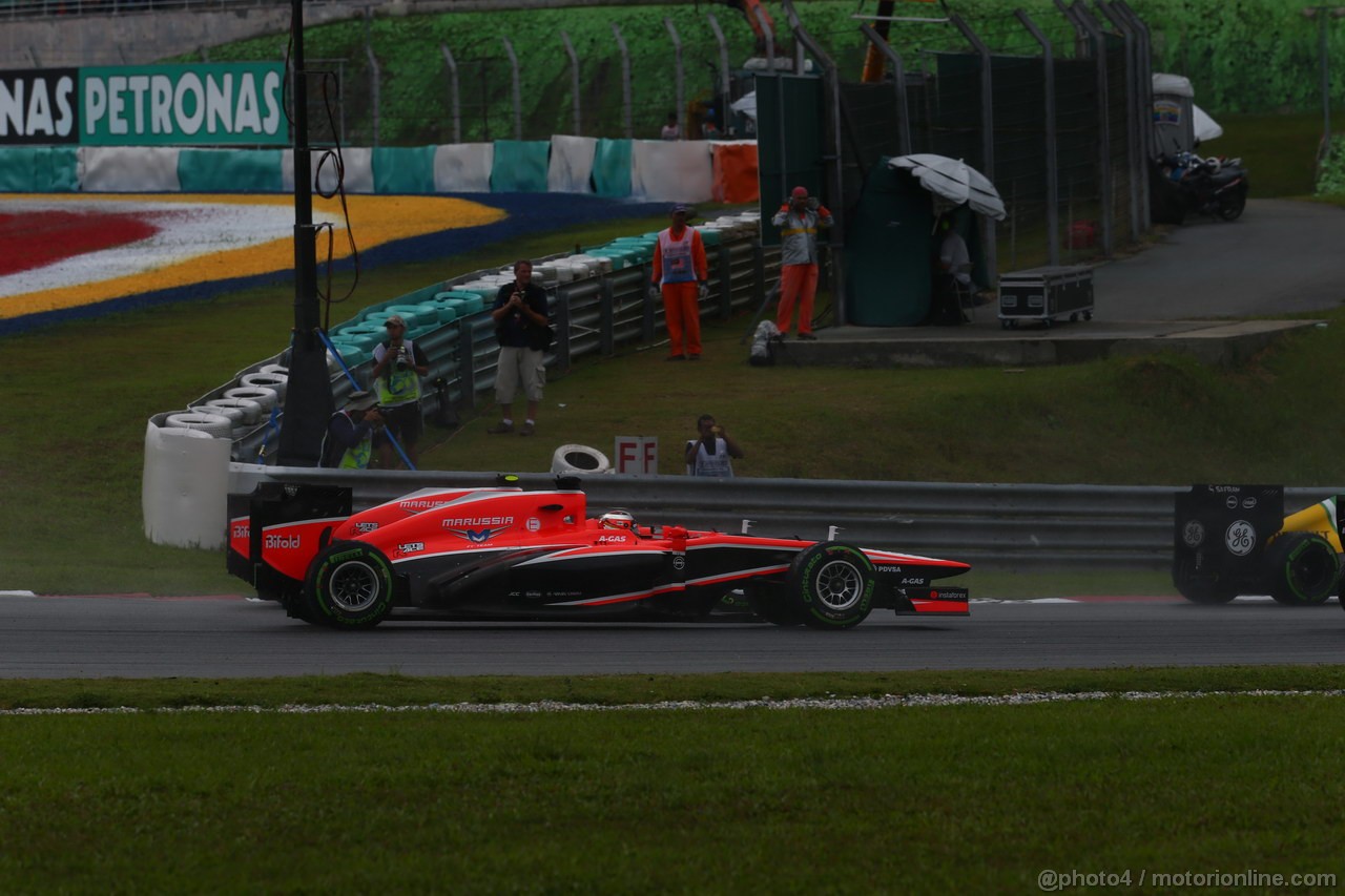 GP MALESIA, 24.03.2013- Gara, Jules Bianchi (FRA) Marussia F1 Team MR02