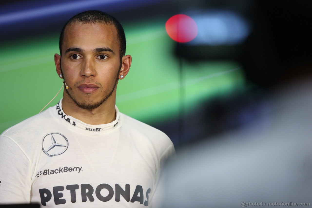 GP MALESIA, 24.03.2013- Gara, press conference; Lewis Hamilton (GBR) Mercedes AMG F1 W04