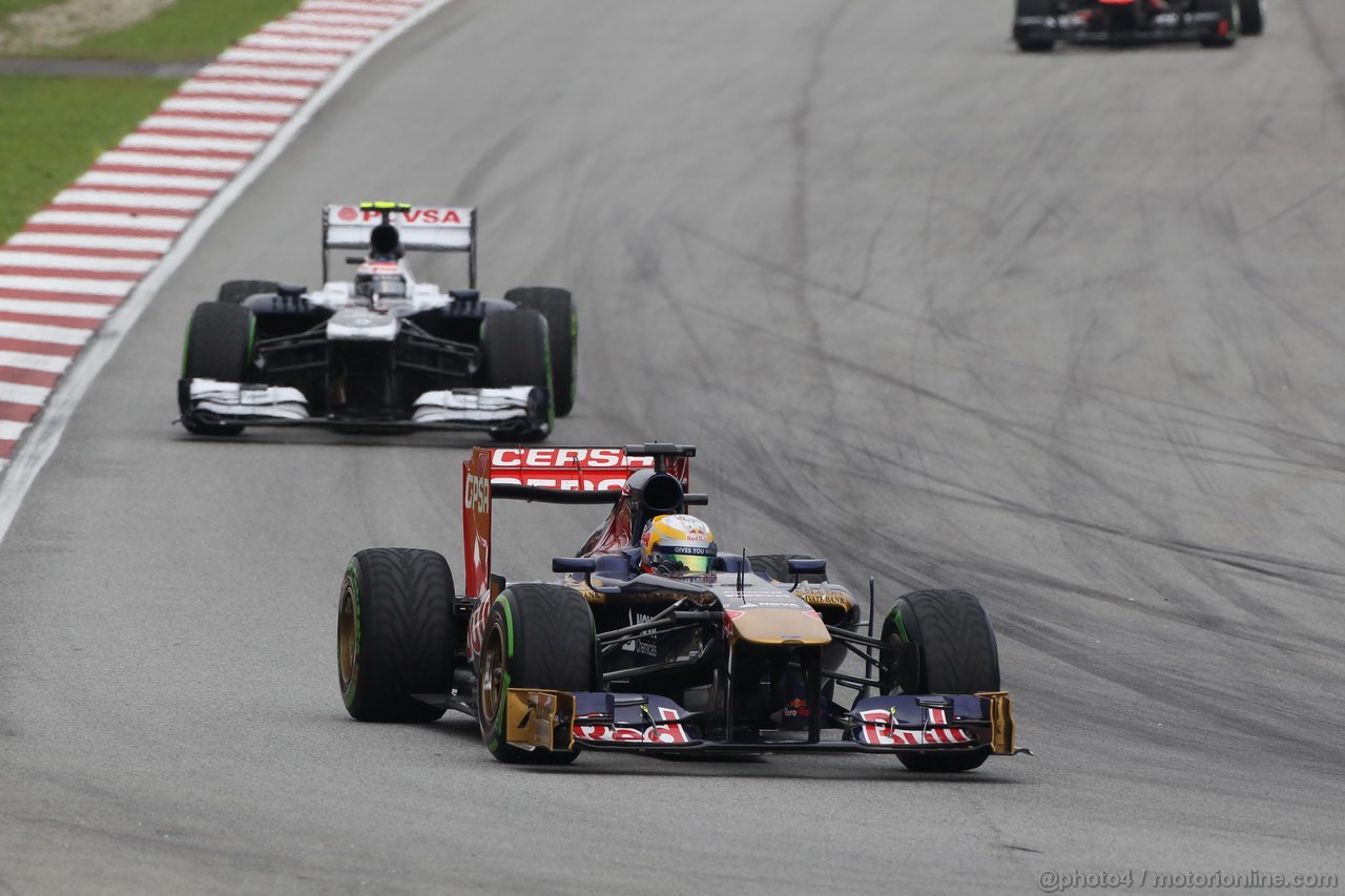 GP MALESIA, 24.03.2013- Gara, Jean-Eric Vergne (FRA) Scuderia Toro Rosso STR8